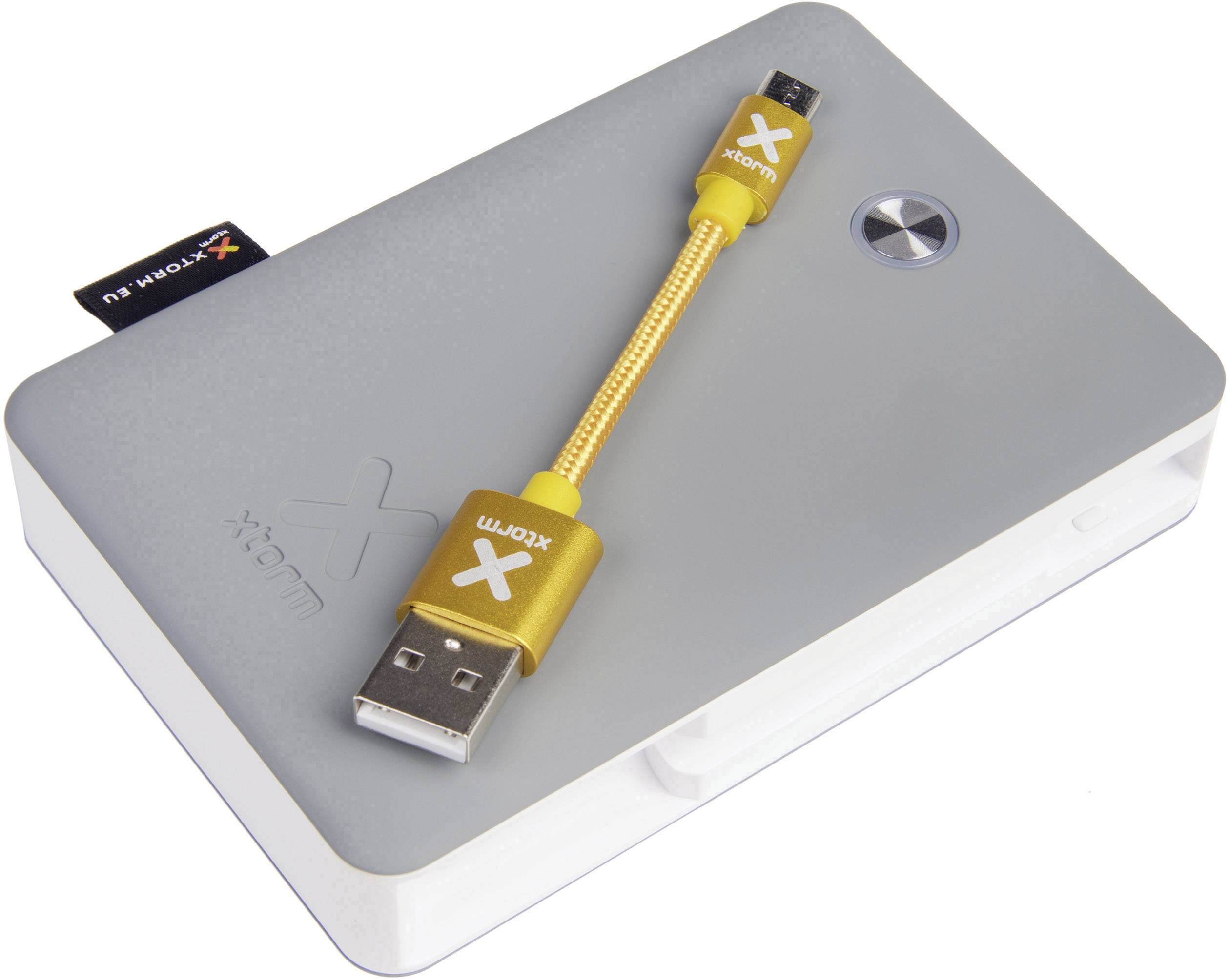 Xtorm by A-Solar Explore Micro-USB Powerbank 9000 mAh Quick Charge 3.0 Li-Ion Grau, Weiß Statusanze