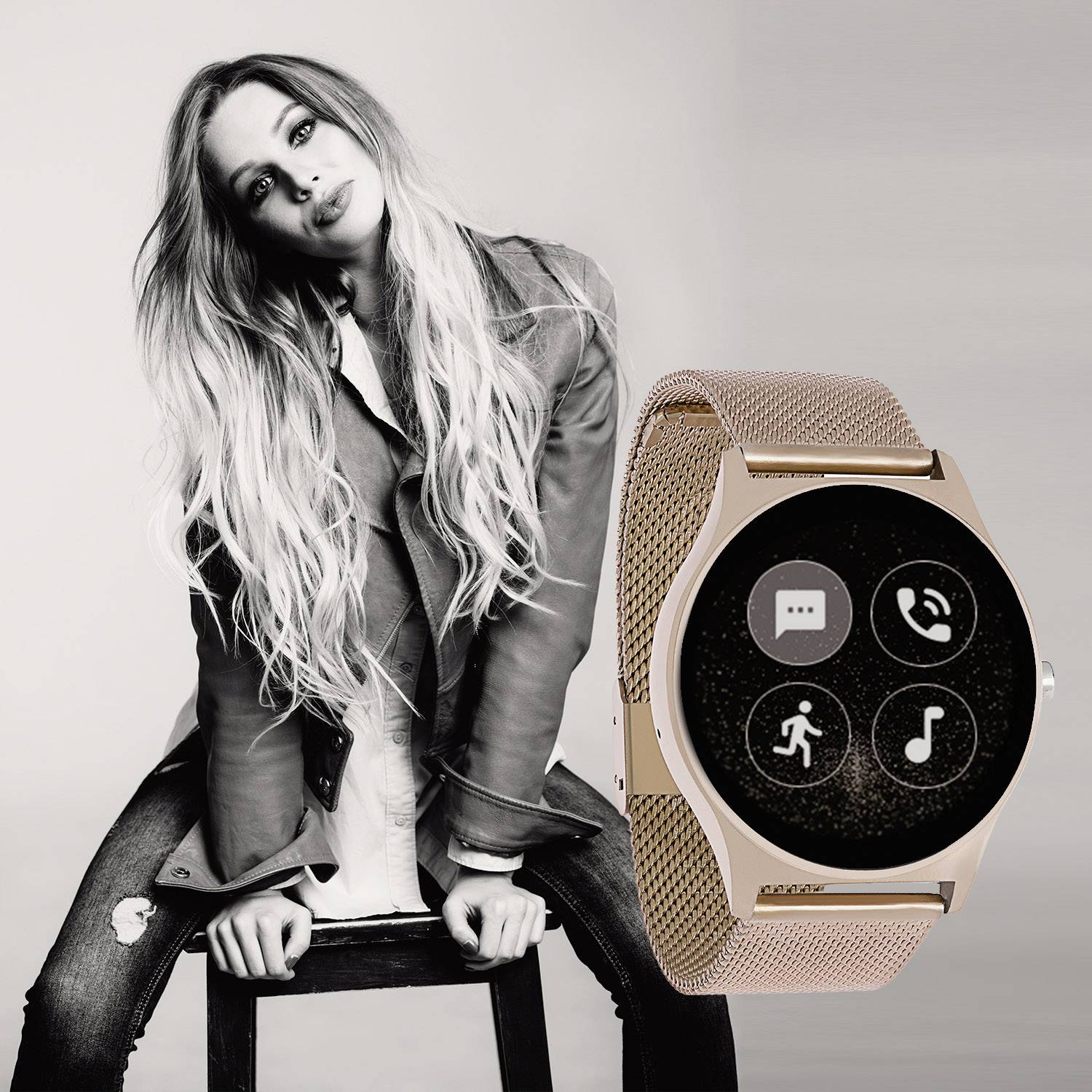 X-WATCH Joli XW PRO Smartwatch Roségold