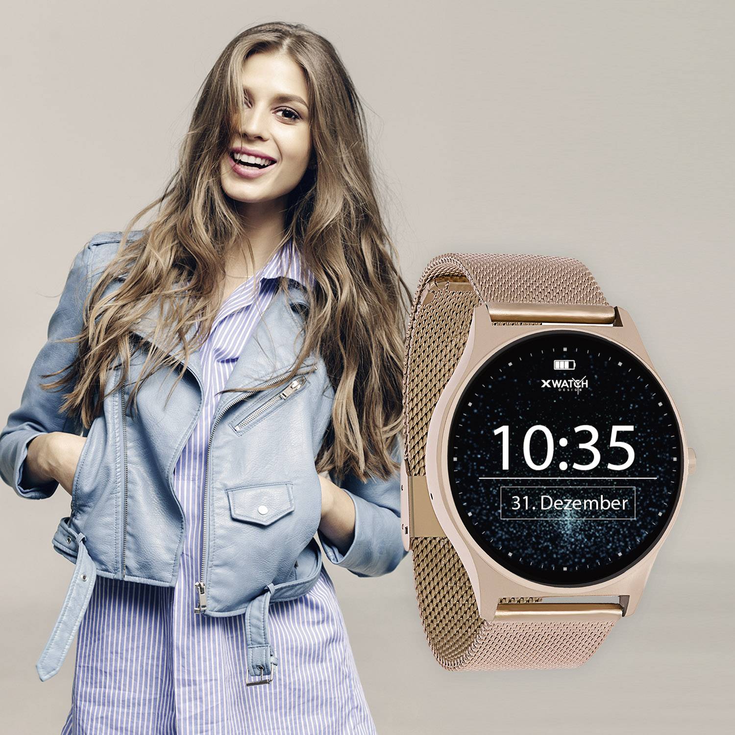 X-WATCH Joli XW PRO Smartwatch Roségold