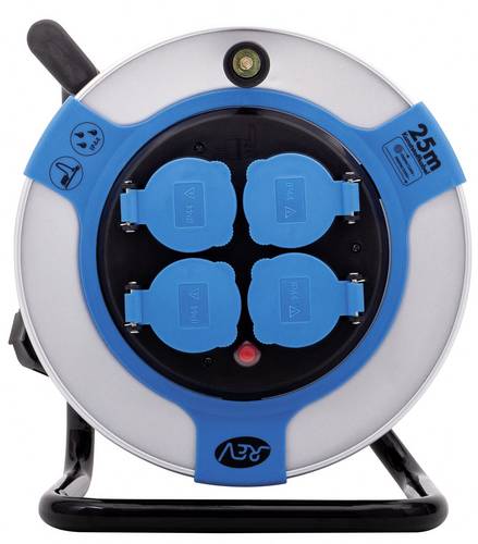 0011115812 Kabeltrommel 25.00m Schwarz Schutzkontakt-Stecker