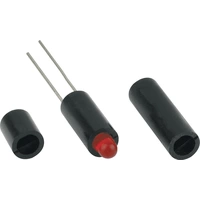 Mentor LED-Abstandshalter 1fach Schwarz Passend für (LEDs) LED 3mm Mentor LED-Abstandshalter 1fach Schwarz Passend für (LEDs) LED 3mm