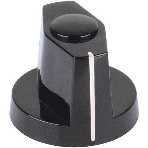 Tête de bouton olive Mentor 353.61 noir (Ø x H) 25 mm x 20 mm 1 pc(s)