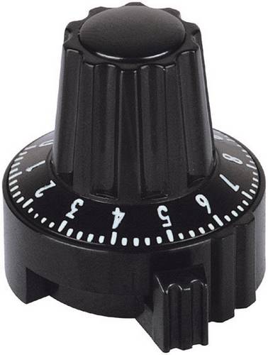 Mentor 4331.6032 4331.6032 Feinstellskala mit Knopfmarkierung Schwarz (Ø x H) 17 mm x 23.1 mm 1 St.