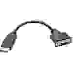 LINDY 41004 Monitor Adapterkabel [1x DisplayPort Stecker - 1x DVI-Buchse 24+1pol.] 15.00cm Schwarz