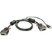 LINDY KVM Anschlusskabel [1x VGA-Stecker - 1x VGA-Stecker, USB 2.0 Stecker A] 2.00m Schwarz