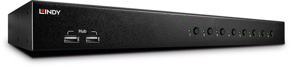 LINDY KVM Switch Pro USB Audio DVI-I 8 KVM-Umschalter