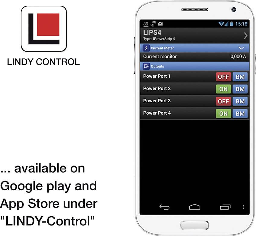 LINDY IPowerControl Plus IEC 1 Port DC-Überwachungsmodul