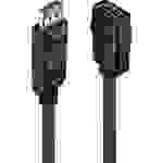 LINDY 41005 Adapterkabel [1x DisplayPort Stecker - 1x HDMI-Buchse] Schwarz 15.00cm