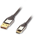Lindy 41595 CROMO® USB 2.0 Kabel Typ A/Micro-B, 2m