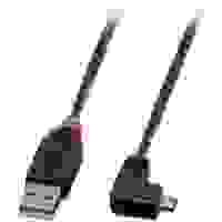 LINDY USB-Kabel USB 2.0 USB-A Stecker, USB-Micro-B Stecker 2.00m Schwarz 31977