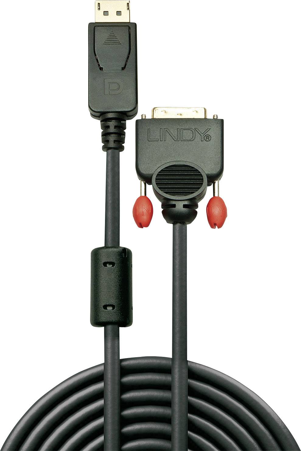 DisplayPort auf DVI-D Kabel mit Stecker. Adapter für die Verbindung von DisplayPort-fähigen Geräten zu DVI-kompatiblen Bildschirmen.