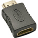 LINDY 41232 HDMI Adapter [1x HDMI-Buchse - 1x HDMI-Stecker] Schwarz