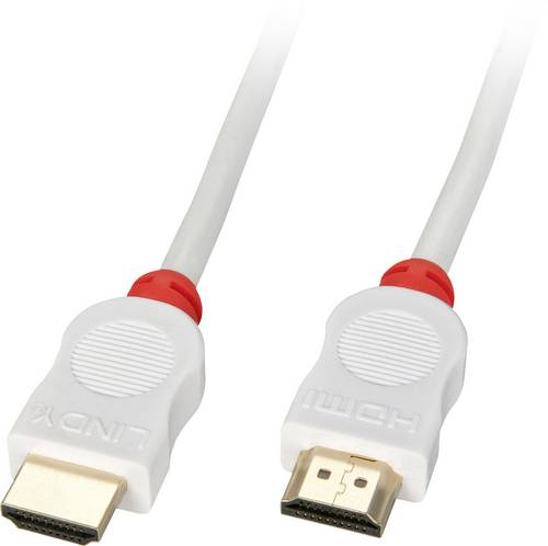 LINDY HDMI Anschlusskabel HDMI-A Stecker, HDMI-A Stecker 1.00m Rot 41411 HDMI-Kabel