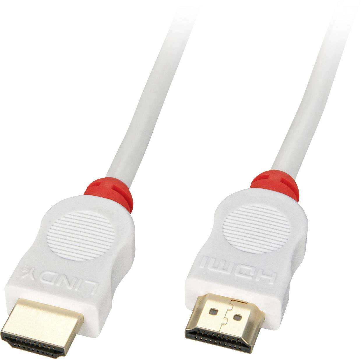 LINDY HDMI Anschlusskabel HDMI-A Stecker, HDMI-A Stecker 1.00 m Rot 41411 4K UHD HDMI-Kabel