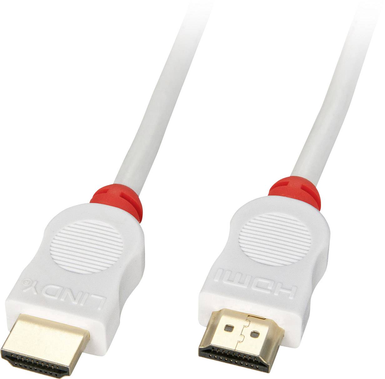 LINDY HDMI Anschlusskabel HDMI-A Stecker, HDMI-A Stecker 2.00 m Rot 41412 4K UHD HDMI-Kabel