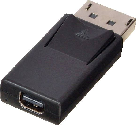 LINDY 41089 DisplayPort / Mini-DisplayPort Anschlusskabel [1x DisplayPort Stecker - 1x Mini-DisplayPort Buchse] Schwarz