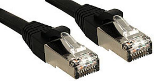 LINDY 45603 RJ45 Patchkabel CAT 6 S/FTP 2.00 m Schwarz mit Rastnasenschutz 1 St.