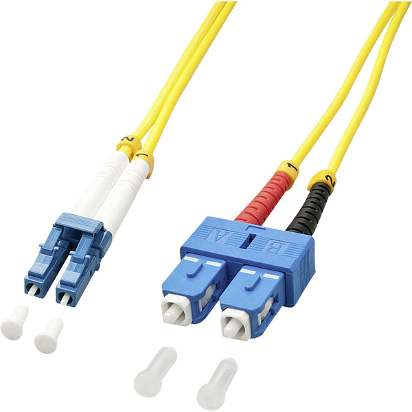 LINDY 47470 fibre optique FO Câble de raccordement [1x LC mâle - 1x SC mâle] 9/125 µ Singlemode OS2 1.00 m
