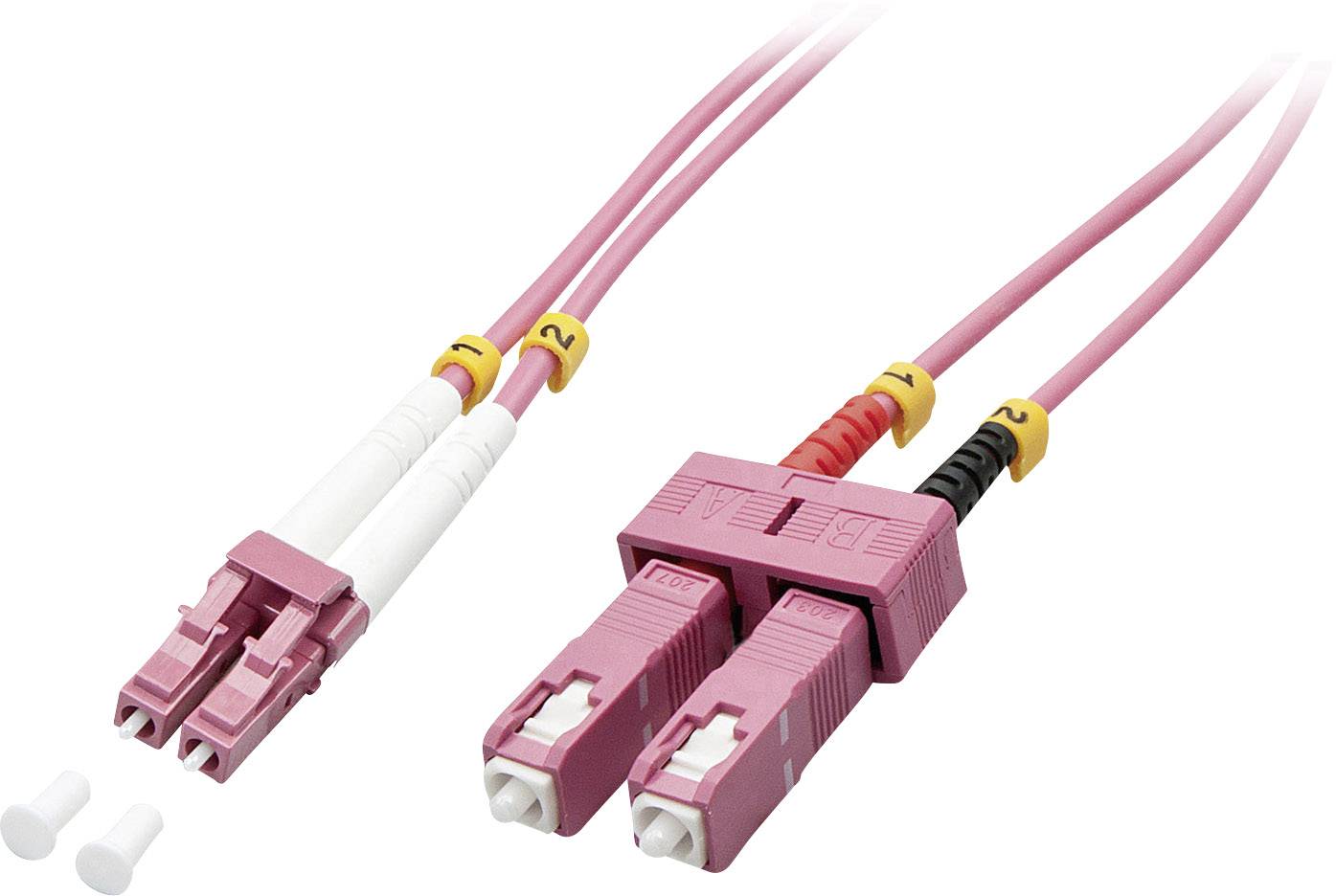 LINDY 46360 Glasfaser LWL Anschlusskabel 1.00 m Multimode OM4