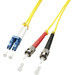 LINDY 47463 Glasfaser LWL Anschlusskabel [1x LC-Stecker - 1x ST-Stecker] 9/125 µ Singlemode OS2 5.0
