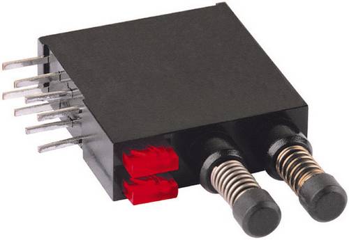 Mentor 1871.2231 1871.2231 Drucktaster 60 V DC/AC 0.5 A 2 x Aus/(Ein) tastend Rot 1 St.