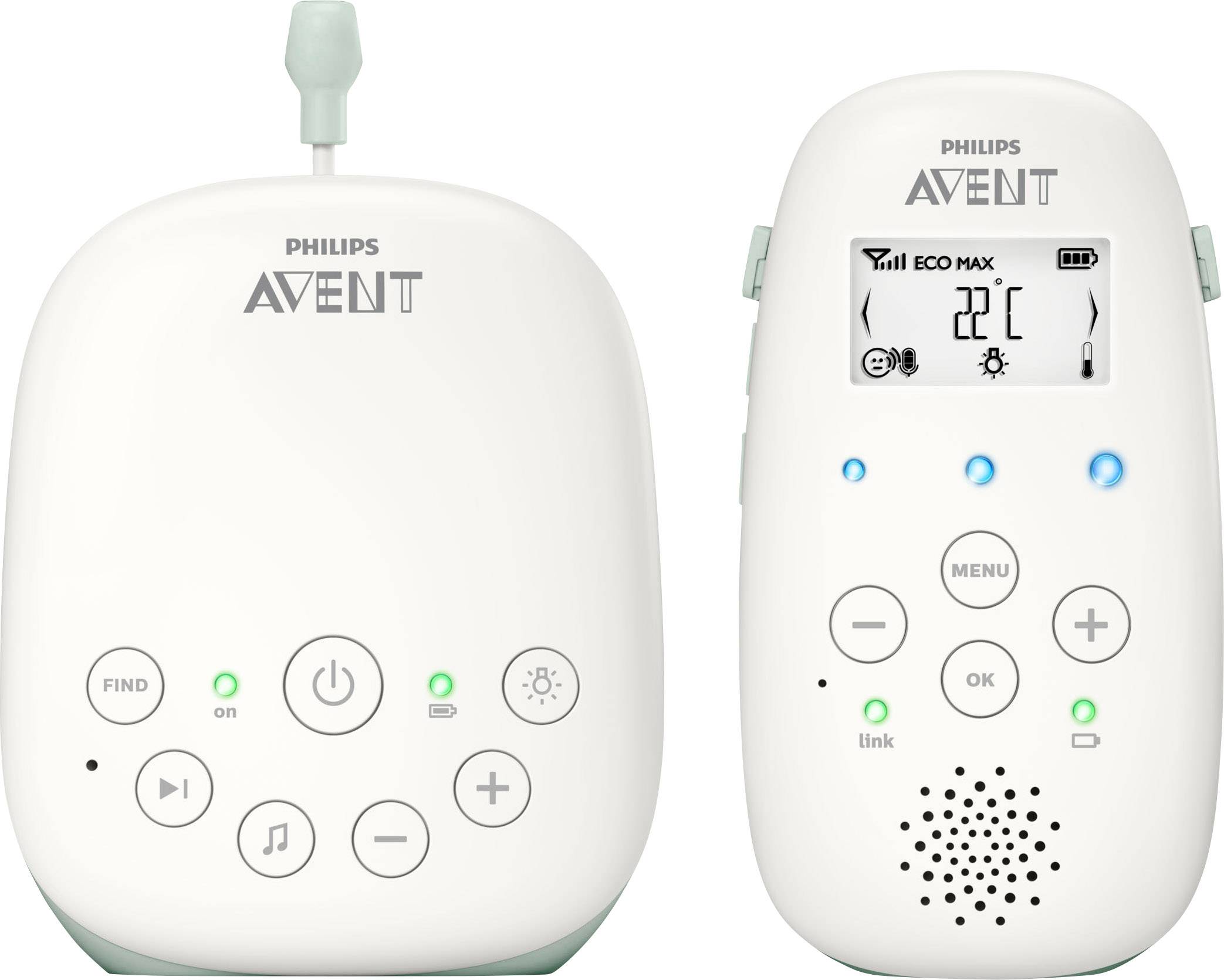 Philips Avent SCD711/26 + SCH400/00 Babyphone DECT 1880 - 1900MHz