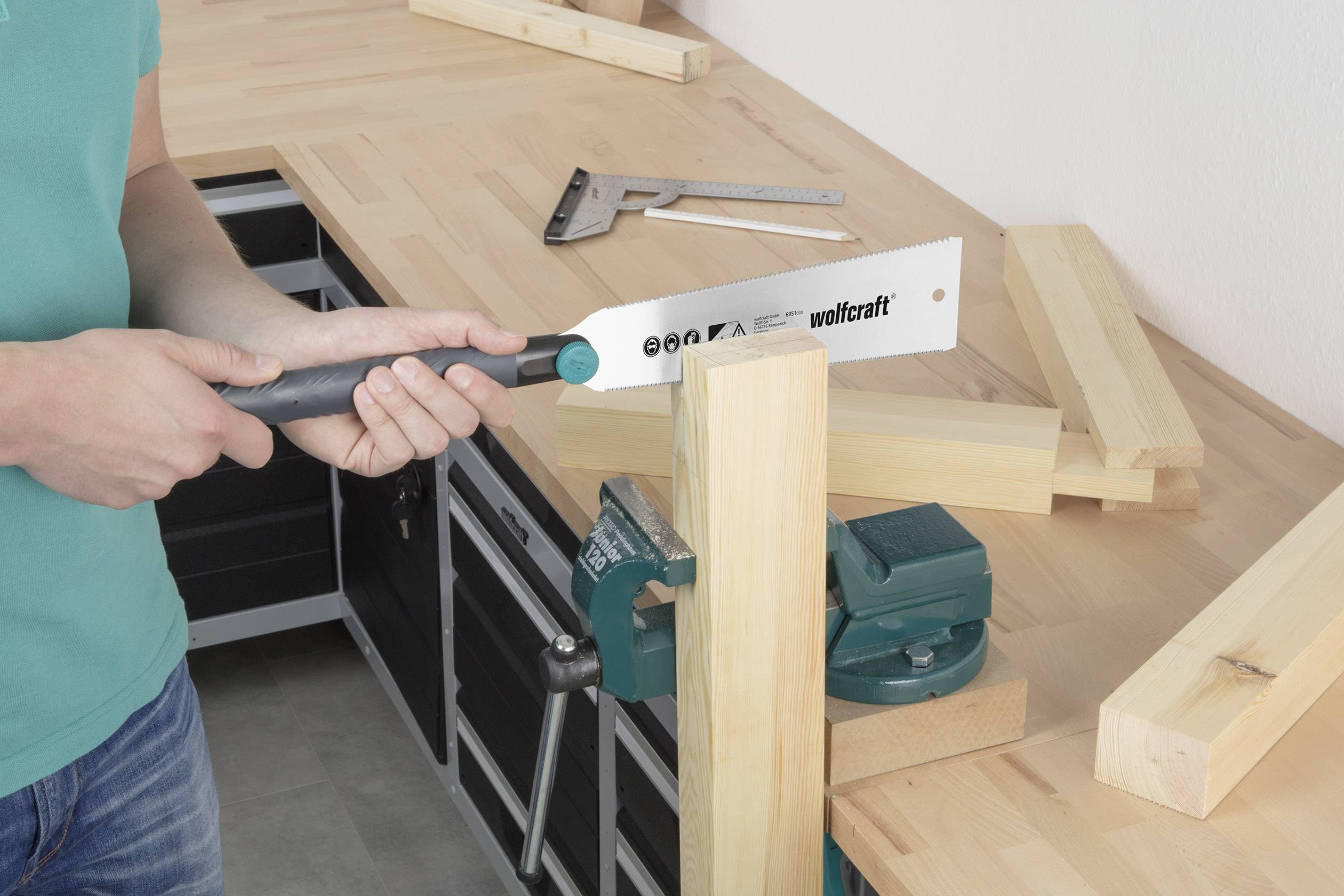 Wolfcraft 6951000 Japan-Zugsäge 570mm