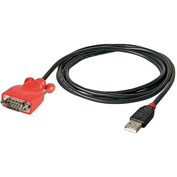 LINDY USB 1.1, RS232 Konverter [1x USB 1.1 Stecker A - 1x D-SUB-Stecker 9pol.] 42811