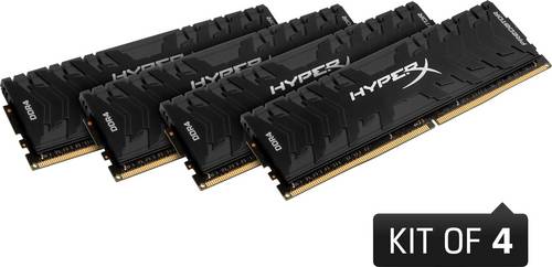 Kingston PC-Arbeitsspeicher Kit Predator HX426C13PB3K4/64 64GB 4 x 16GB DDR4-RAM 2666MHz CL17