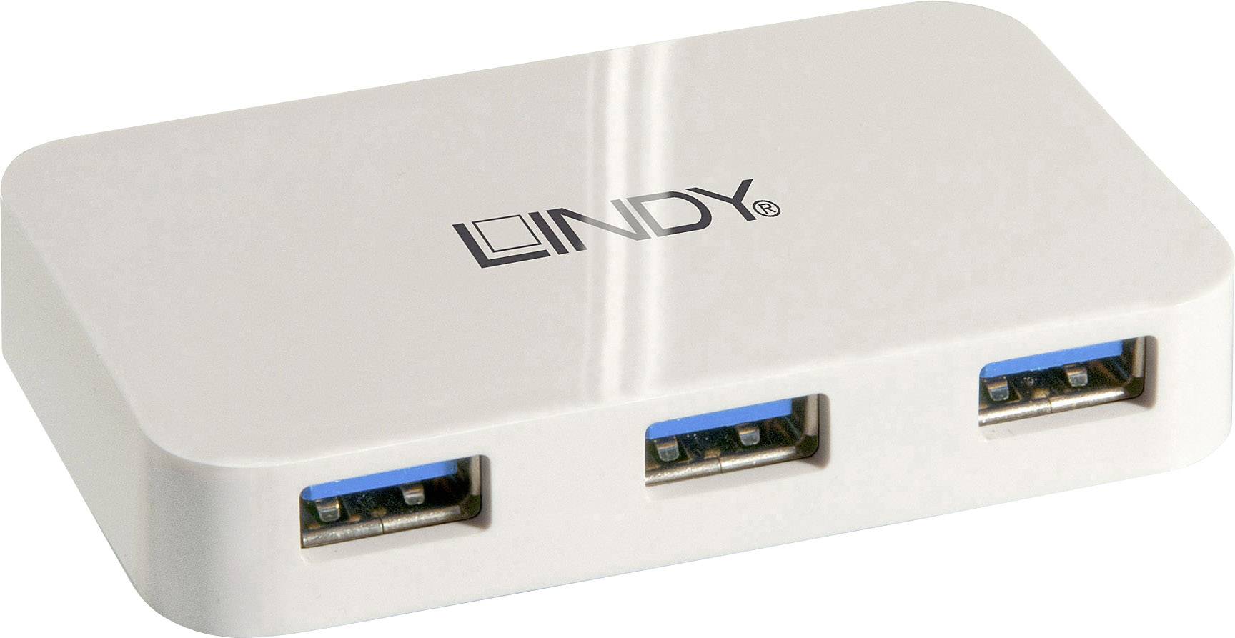 LINDY 43143 USB-Hub 4 Port Weiß