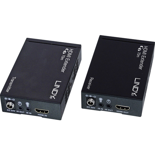 LINDY 70m C6 HDMI 4K Extender HDBaseT HDMI Extender über Netzwerkkabel RJ45 70 m