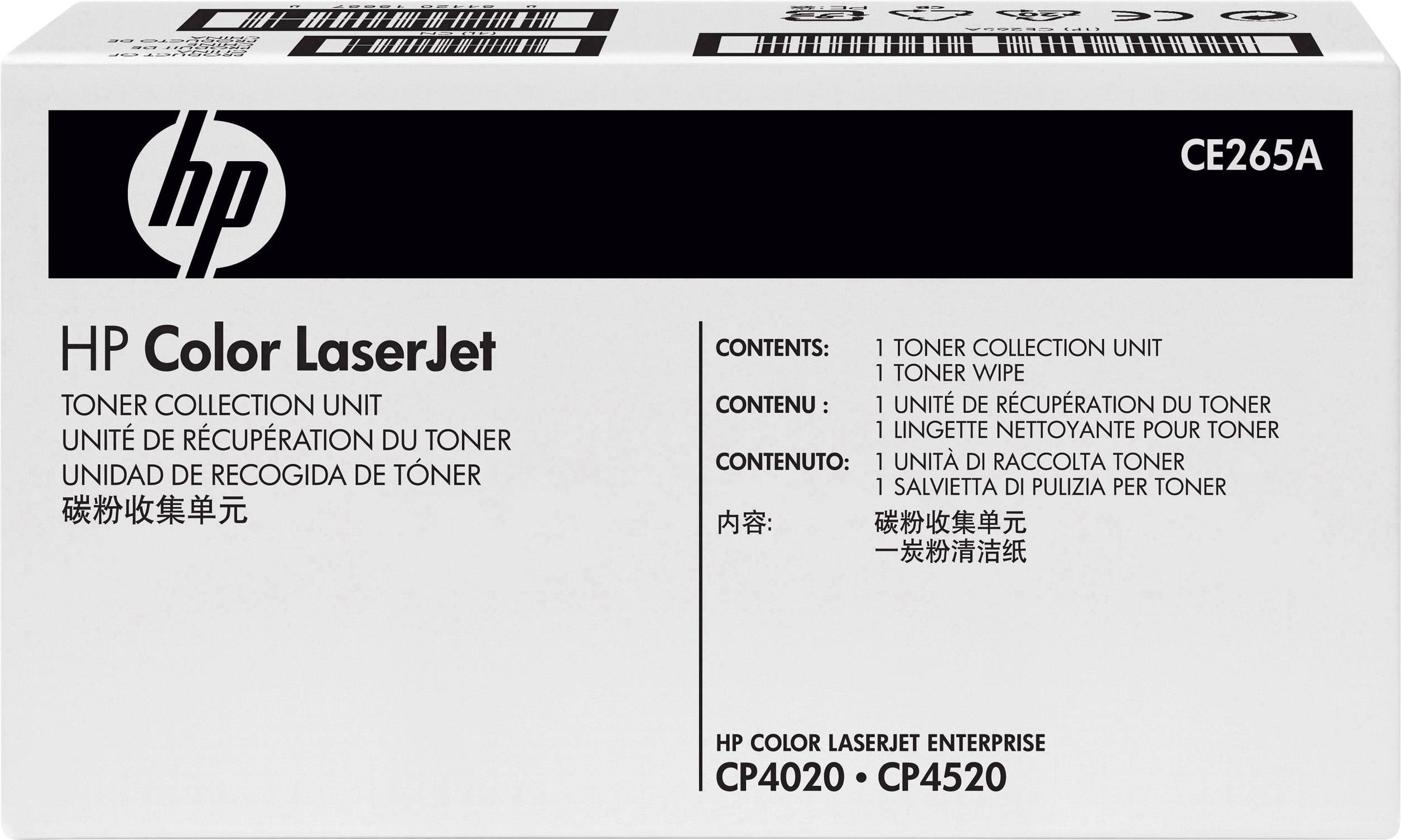 HP Tonersammelbox für Color LaserJet CP4020, CP4520. Enthält eine Sammlungseinheit und Wischtücher für Toner.