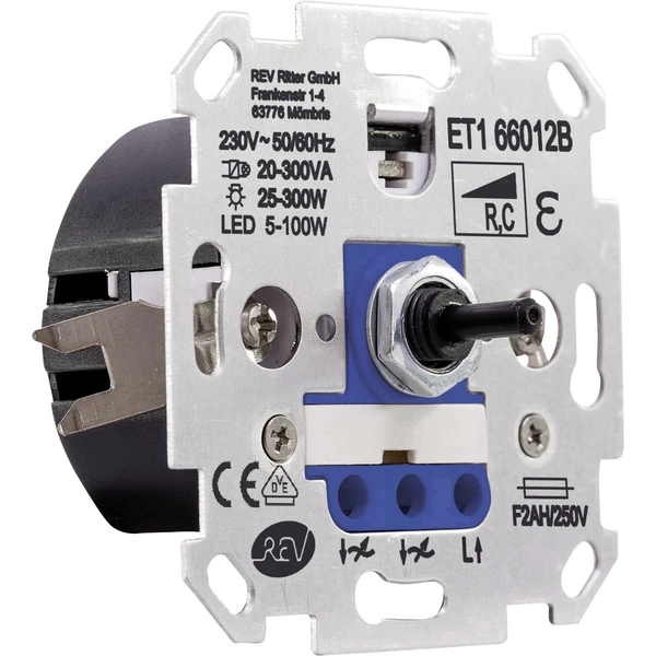 REV Einsatz Dimmer Technik Weiß, Blau 0399620006 1St. REV Einsatz Dimmer Technik Weiß, Blau 0399620006 1St.