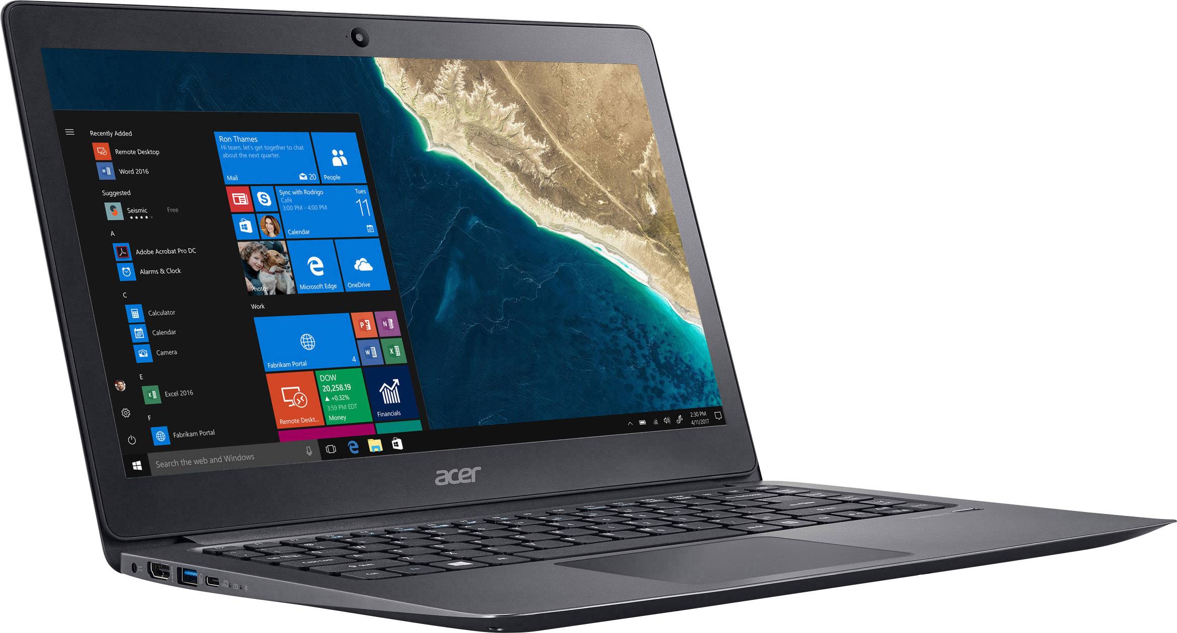 Acer Notebook () Full HD Intel® Core™ i7 i7-7500U 8 GB RAM 512 GB SSD Intel HD Graphics 620 Win 10 Pro Schwarz NX.VEEEG.006