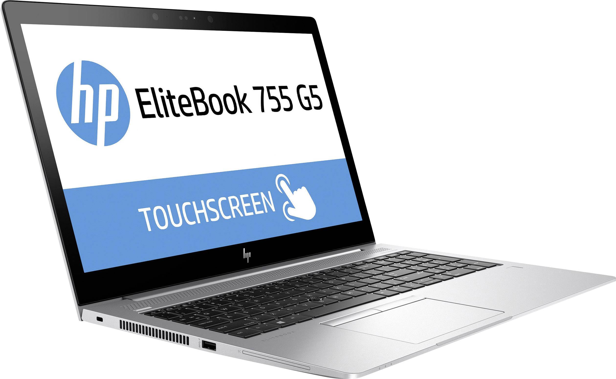 HP EliteBook 755 G5 39.6cm (15.6 Zoll) Full HD Notebook AMD Ryzen™ 7 2700U 8GB RAM 512GB SSD AMD Radeon Vega 10 Win 10 Pro
