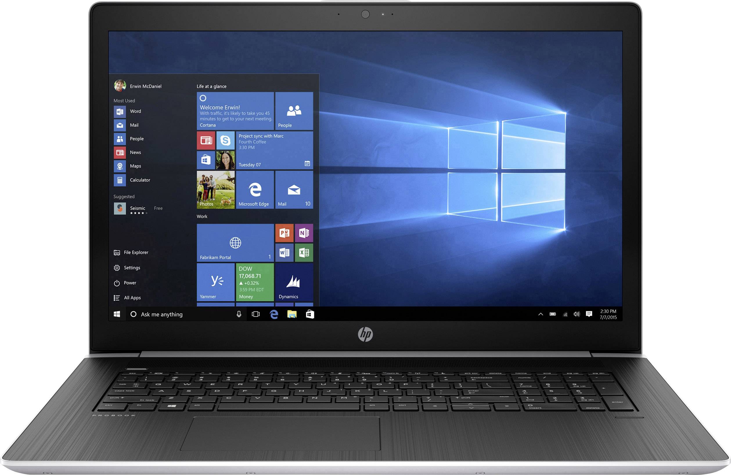 HP ProBook 470 G5 - Core i5 8250U / 1.6 GHz - Win 10 Pro 64-Bit - 8 GB RAM - 256 GB SSD NVMe, HP Value - 43.9 cm (17.3) IPS 1920 x 1080 (Full HD)