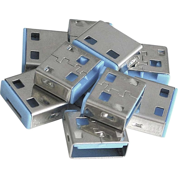 LINDY USB-A Port Schloss USB-Lock 10er Set Blau ohne Schlüssel 40462 LINDY USB-A Port Schloss USB-Lock 10er Set Blau ohne Schlüssel 40462