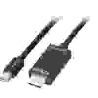 LINDY Mini-DisplayPort / HDMI Adapterkabel Mini DisplayPort Stecker, HDMI-A Stecker 1.00m Schwarz 36926 DisplayPort-Kabel