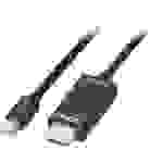 LINDY Mini-DisplayPort / HDMI Adapterkabel Mini DisplayPort Stecker, HDMI-A Stecker 3.00m Schwarz 36928 DisplayPort-Kabel