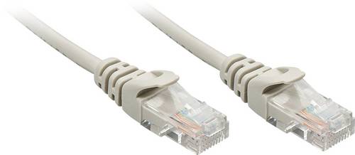 LINDY 48366 RJ45 Patchkabel CAT 5e U/UTP 7.50 m Grau 1 St.
