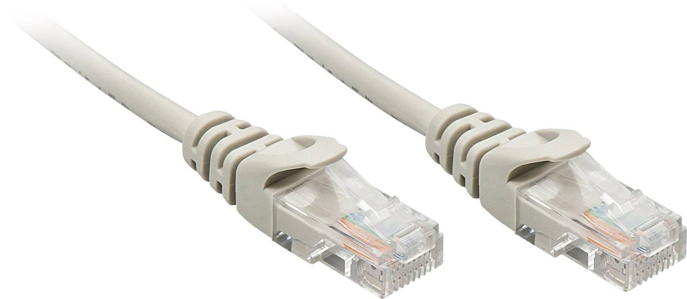 LINDY 48374 RJ45 Netzwerkkabel, Patchkabel CAT 5e U/UTP 70.00 m Grau 1 St.