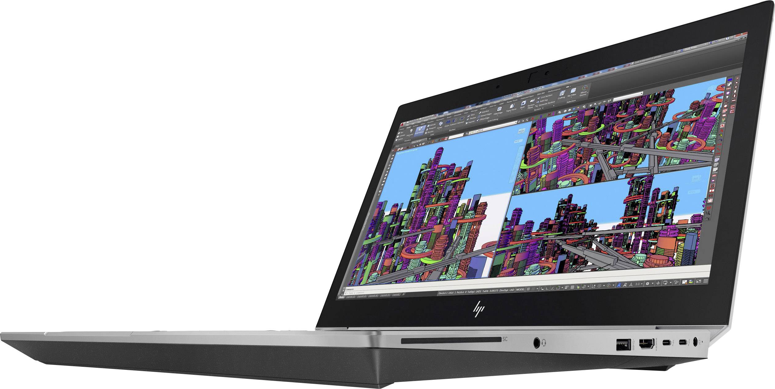 HP Workstation 39.6 cm (15.6 Zoll) Full HD Intel® Core™ i7 8850H 16 GB RAM 512 GB SSD Deutsch, QWERTZ Silber, Schwarz 4QH15EA#ABD