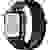 Apple Watch Series 4 Nike+ Cellular 40 mm Aluminiumgehäuse Spacegrau Sportarmband Schwarz