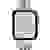 Apple Watch Nike+ Series 4 44mm Aluminiumgehäuse Silber Sportarmband Platin, Schwarz