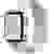 Apple Watch Series 4 Nike+ 40 mm Aluminiumgehäuse Silber Sportarmband Weiß