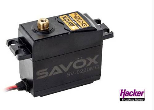 Savöx Standard-Servo SV-0220MG Digital-Servo Getriebe-Material: Metall Stecksystem: JR
