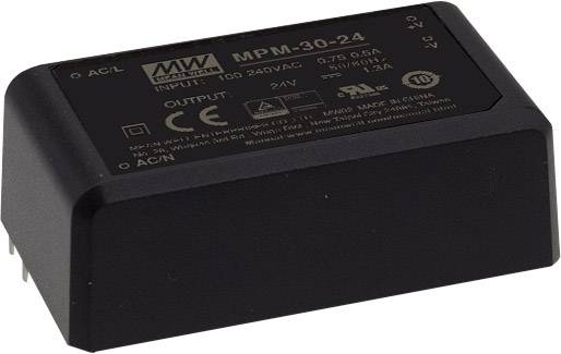 Mean Well MPM-30-5ST AC/DC-Printnetzteil 5 V/DC 6 A