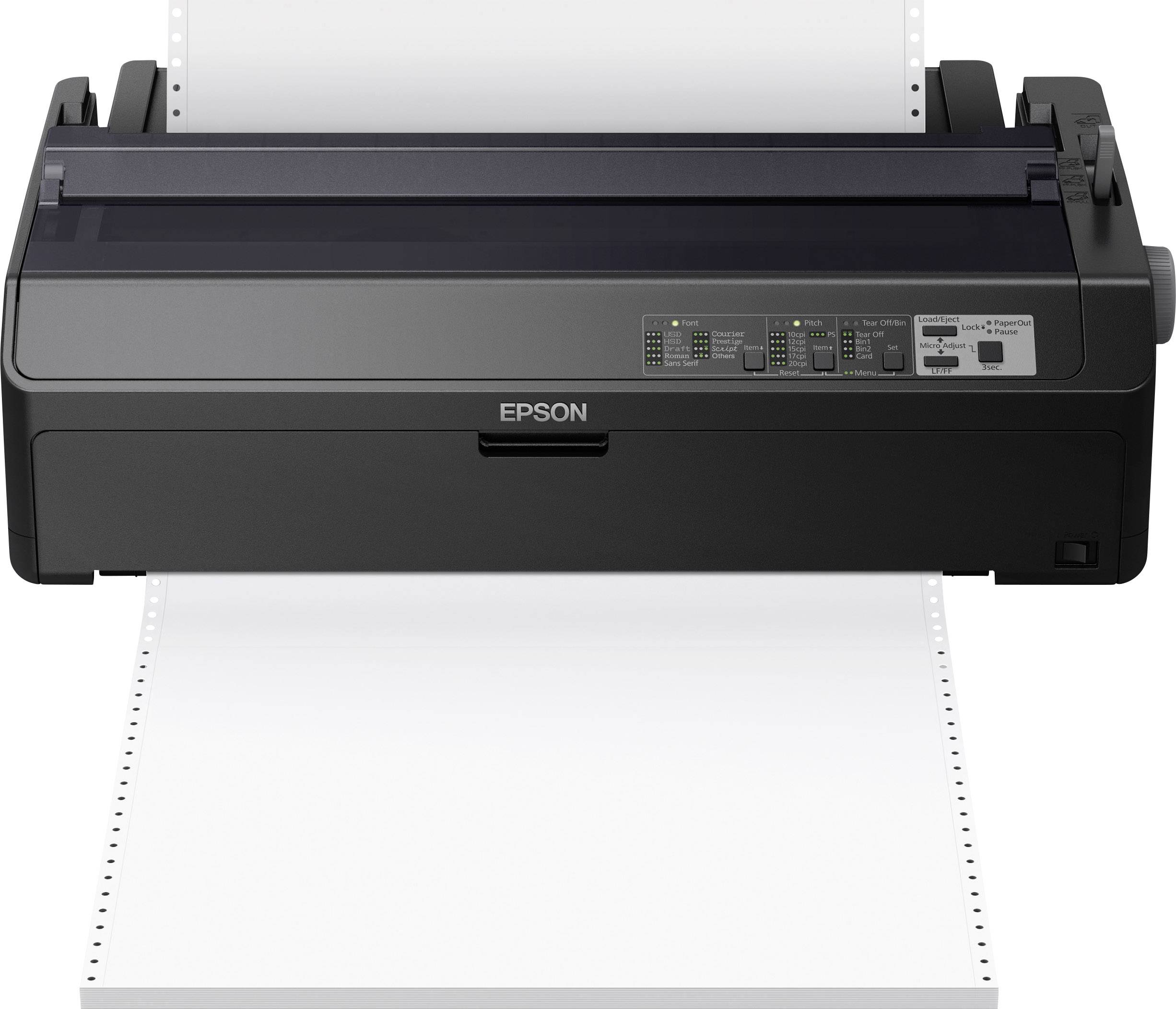 Epson LQ-2090IIN Nadeldrucker 550 Zeichen/s 24-Nadel-Druckkopf, Breiter Einzug, Druckbreite 136 Zeichen, Netzwerk-fähig USB, Parallel, LAN