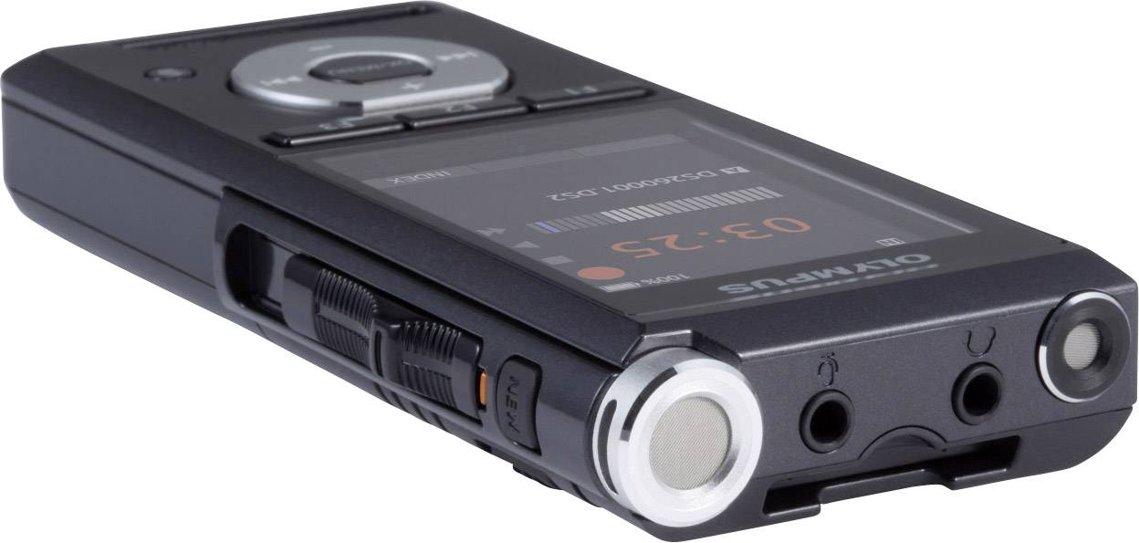 Olympus DS-2600 Digitales Diktiergerät Aufzeichnungsdauer (max.) 56 h Schwarz inkl. 2 GB SD-Karte, inkl. Tasche