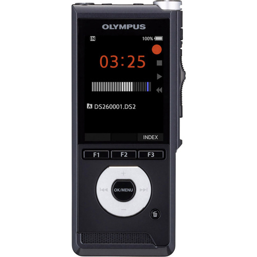 Olympus DS-2600 Text to Speech Edition Digitales Diktiergerät Aufzeichnungsdauer (max.) 56h Schwarz inkl. 2GB SD-Karte, inkl